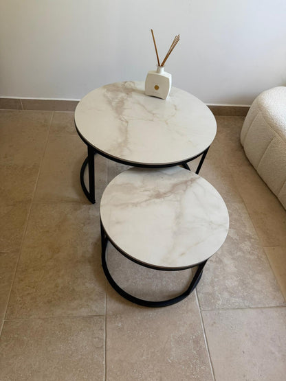 table basse en céramique lots de 2 table