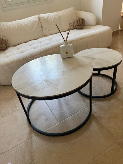 table basse en céramique lots de 2 table